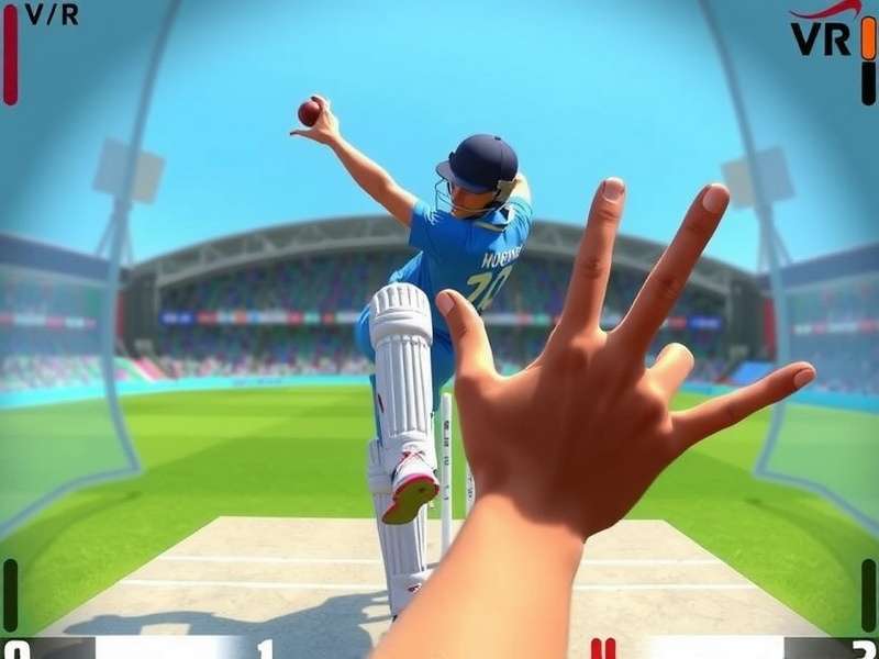 Cricket VR Dominator - Spin Bowling Technique Player bowling spin in Cricket VR Dominator with wrist action